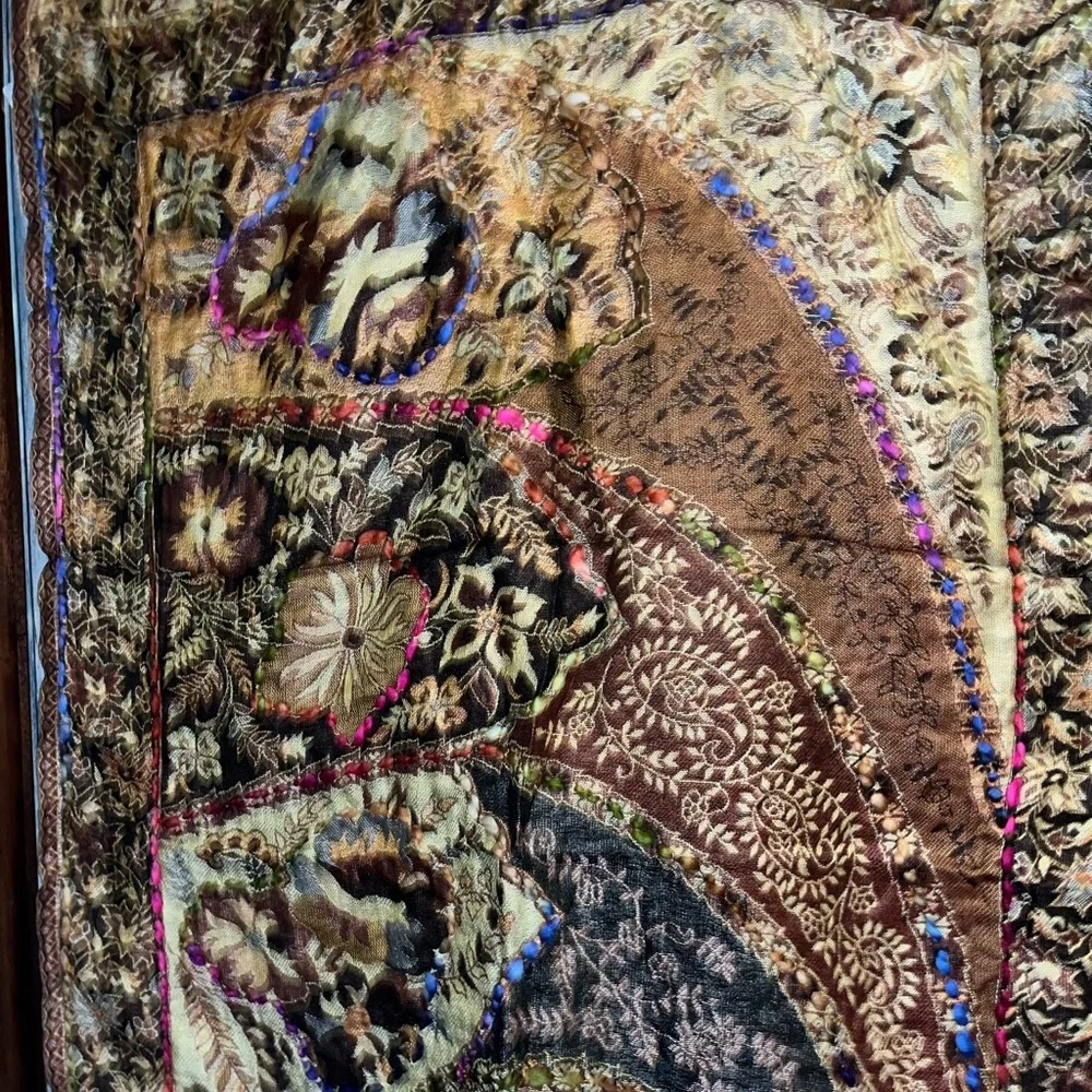 Raj Multicolor Paisley-Print Infinity Scarf with Pink Accents - Raj 5